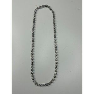 Vintage La Rel Rhinestone Silver Tone Choker Necklace RARE